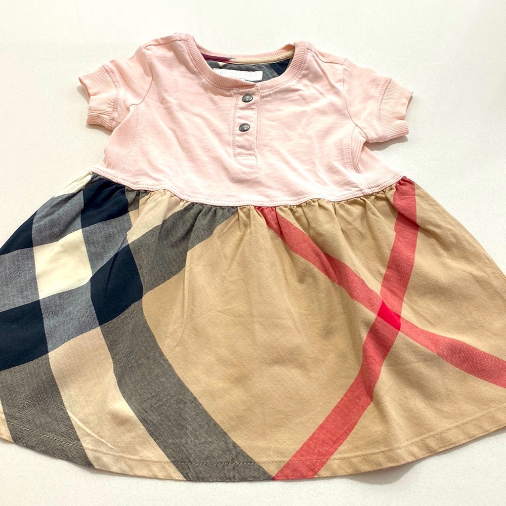 Burberry cotton dress size 12 months - perfect condition
